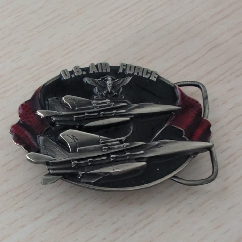 U.S. Air Force Belt Buckle with Fighter Jets